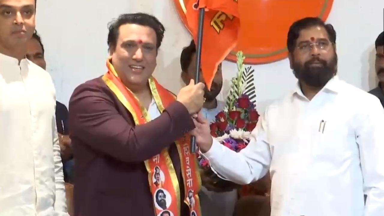 Lok Sabha elections 2024 Actor Govinda joins CM Shindeled Shiv Sena