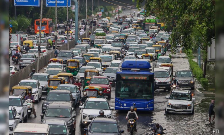 Heavy Rain In Delhi Causes Waterlogging In Key Areas, Commuters Face Problems