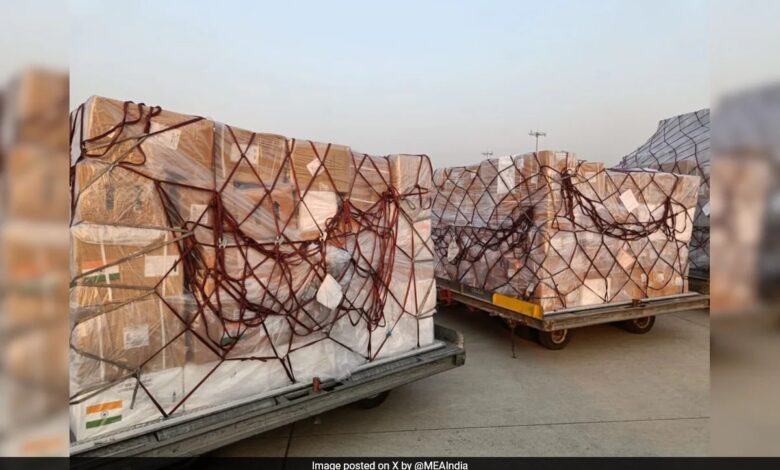 India Dispatches 11 Tons Of Medical Aid To Lebanon