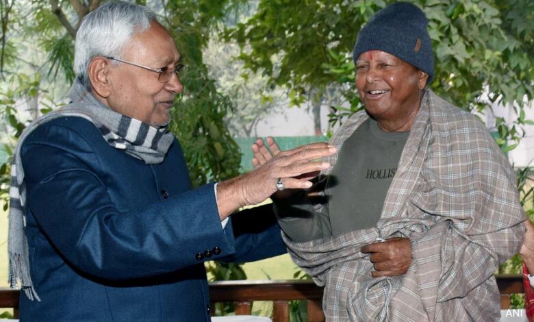 Lalu Yadav Slams Nitish Kumar For Touching Feet Of BJP Leader In Public