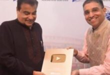 Nitin Gadkari Awarded YouTube's 'Golden Button'