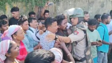 Protesters Clash With Cops As Gate To Dibrugarh Tea Estate Closed