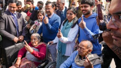 Arvind Kejriwal Goes To Vote With Family, Parents In Wheelchairs