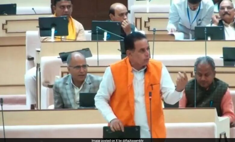 Rajasthan Law Minister Uses Cuss Word In Assembly, Apologises After Uproar